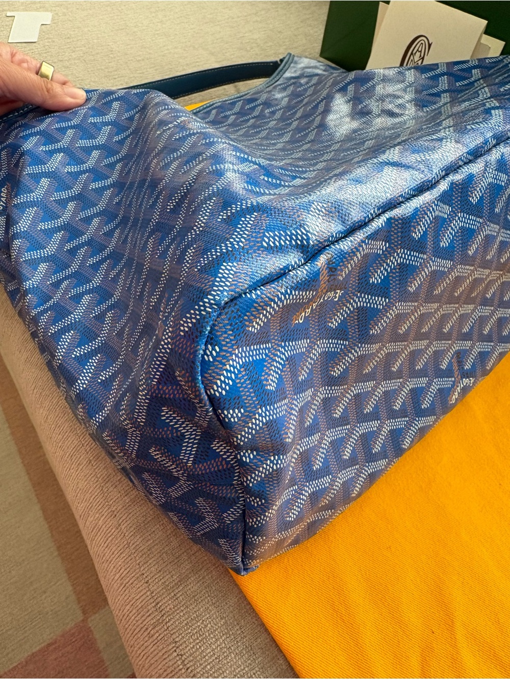 Goyard Bohème Hobo PM in Sky Blue, Full Set - Picture 7 of 16